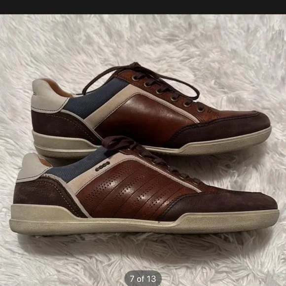 Ecco | brown enrico retro shoes | size 41 M 7.5 in excellent used condition - Picture 8 of 10